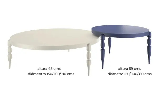 Mesa de centro redonda moderna Neutria