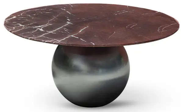 Mesa de comedor redonda mármol Circus Bonaldo