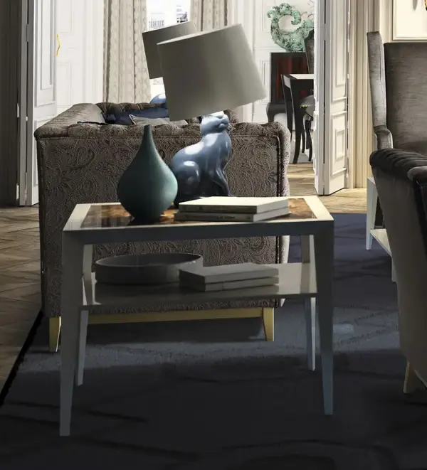 Mesa auxiliar madera haya Ópalo
