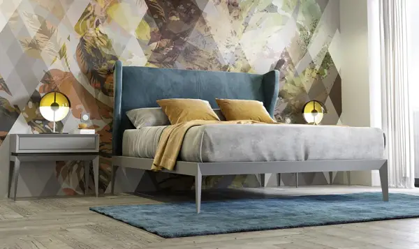 Cama tapizada con tachuelas Absolute