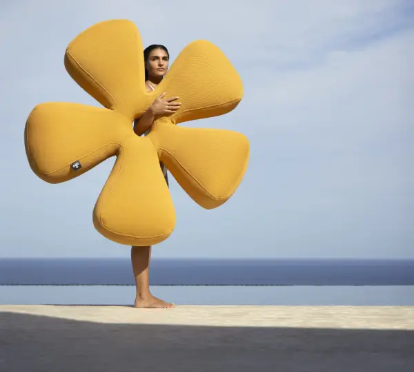 Puff de exterior Flower