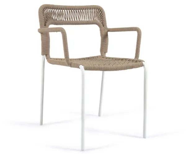 Sillón de jardín beige Cailin