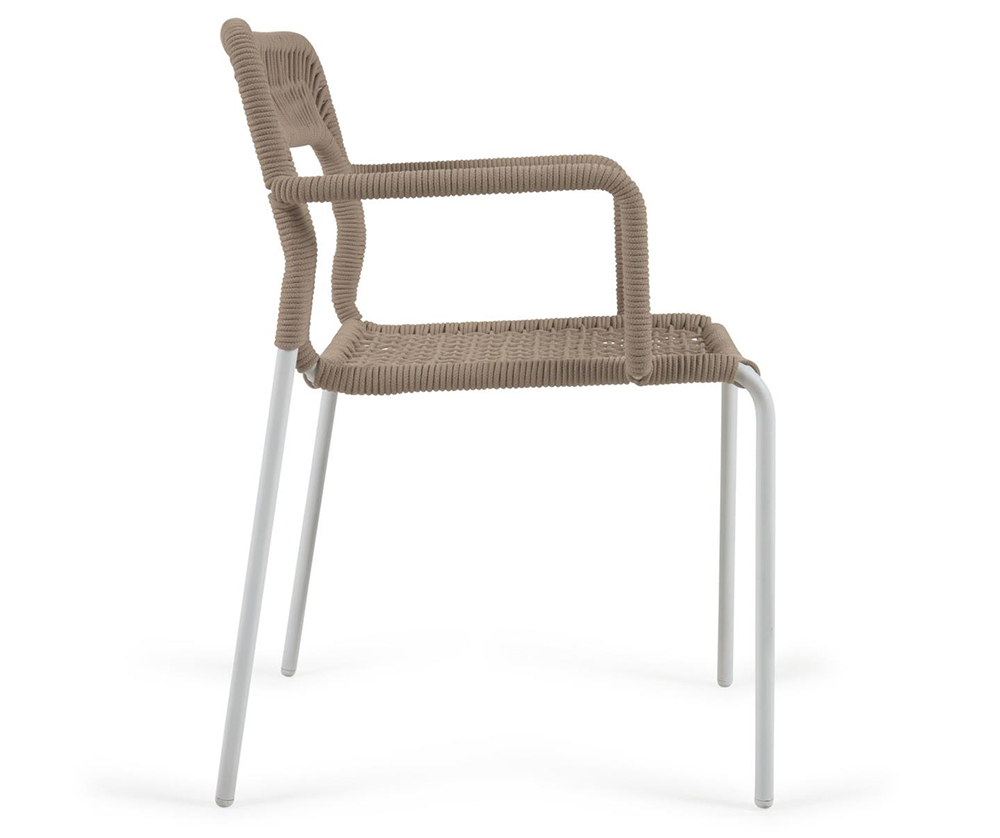 Sillón de jardín beige Cailin