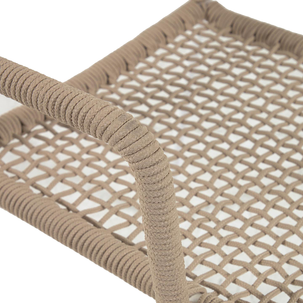 Sillón de jardín beige Cailin