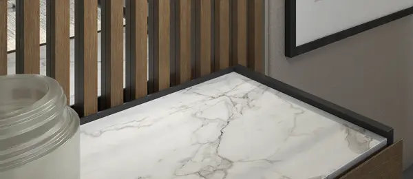 Mesita de noche tapa porcelánico industrial Lorien
