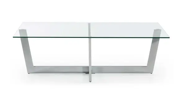 Mesa de centro Plum cromada cristal