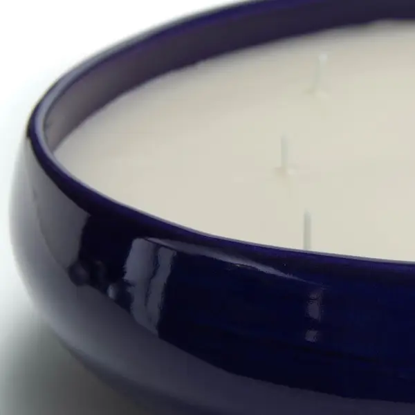 Vela azul ceramique