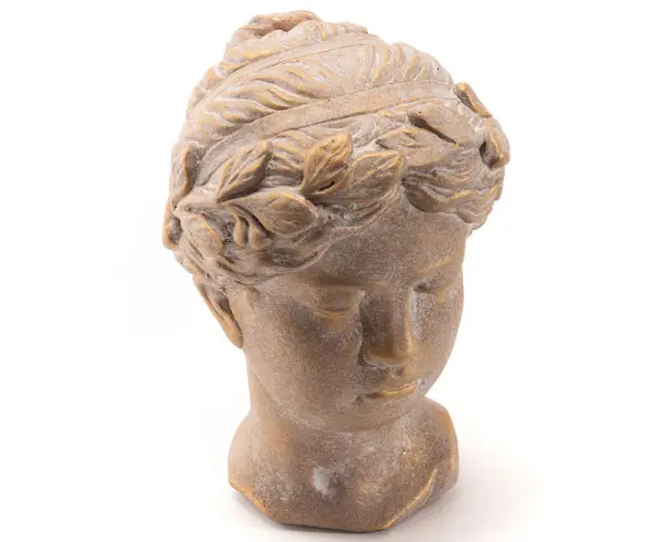 Figura decorativa dorado mujer