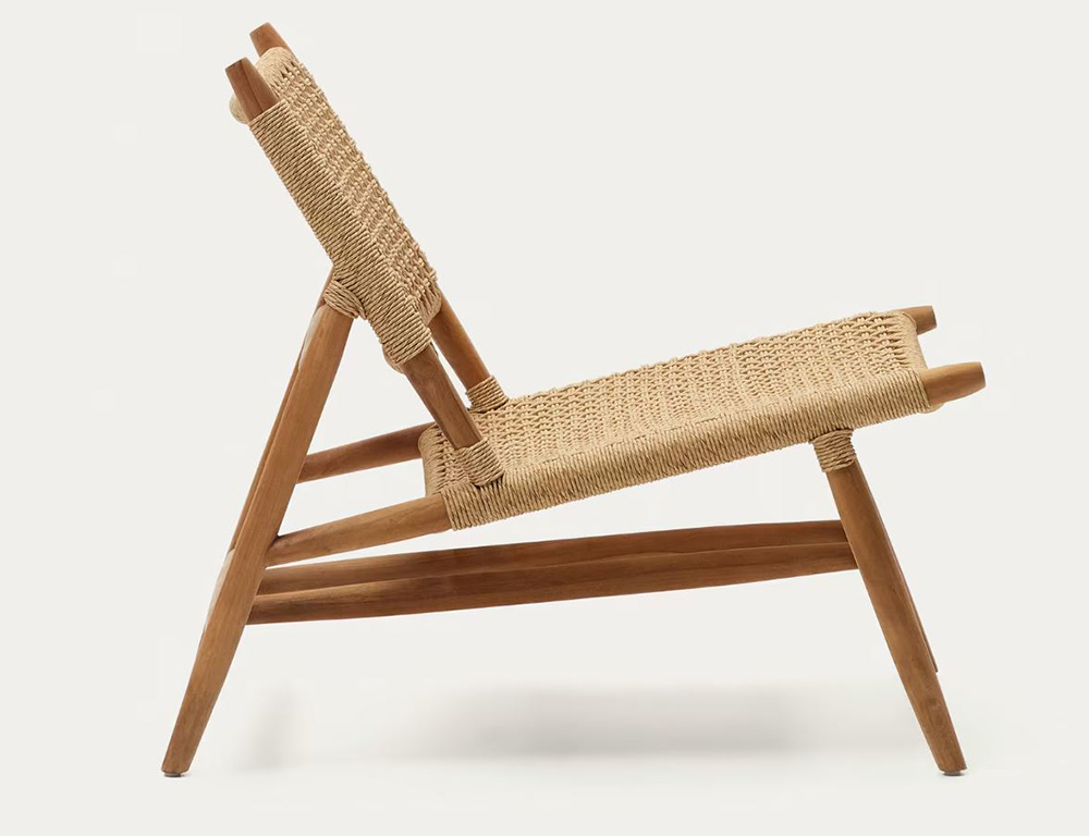 Sillón de madera maciza de teca Codollar