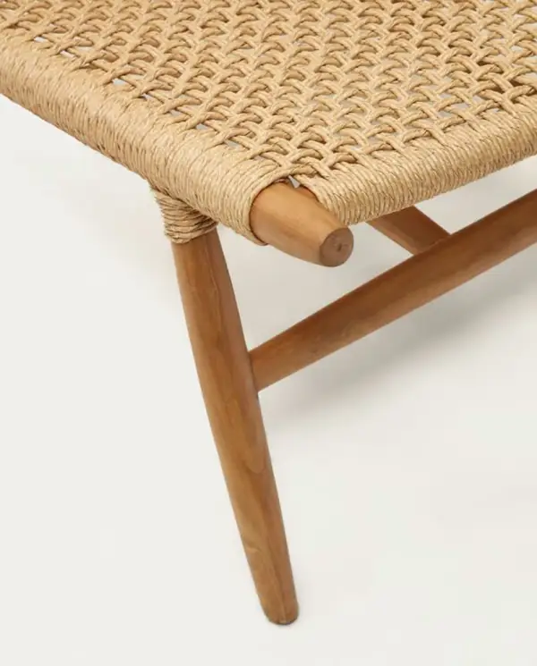 Sillón de madera maciza de teca Codollar