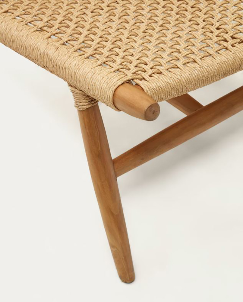 Sillón de madera maciza de teca Codollar