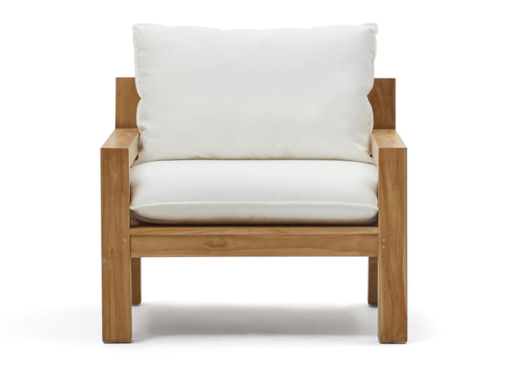 Sillón de jardín teca maciza Forcanera