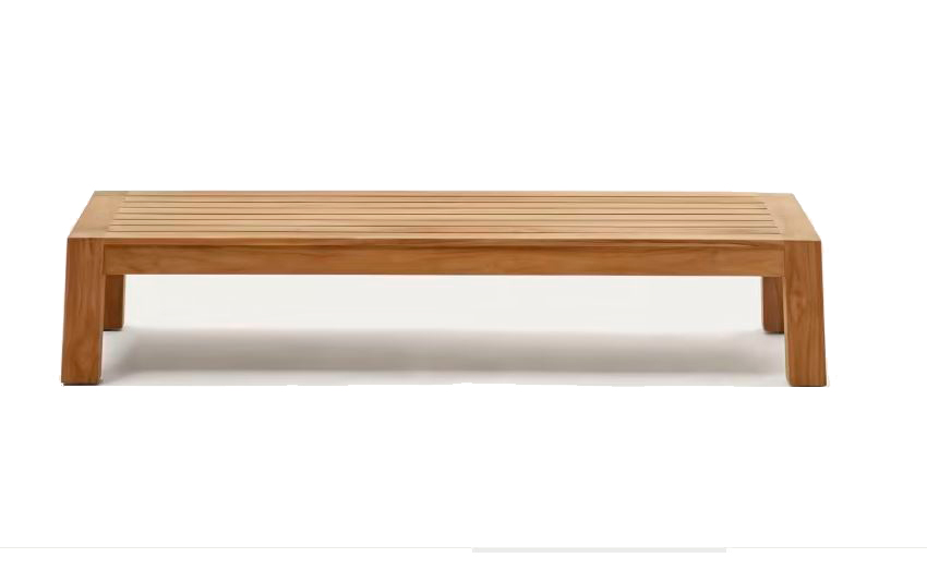 Mesa de centro de jardín teca maciza Forcanera