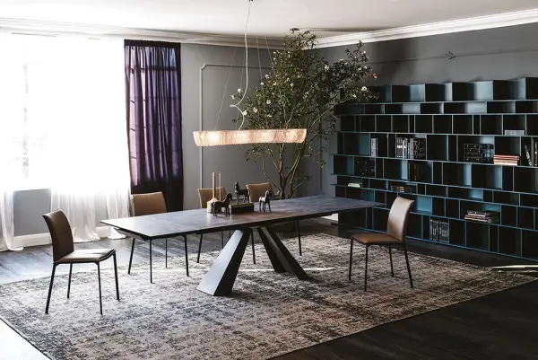 Mesa de comedor extensible keramik Eliot Cattelan