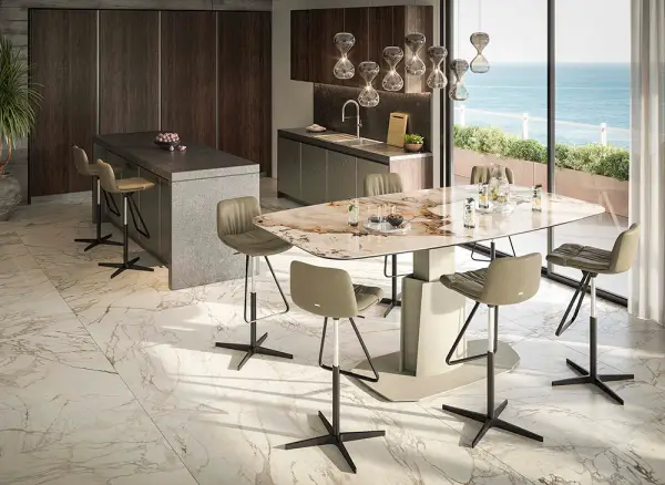 Mesa de comedor elevable keramik Aviator