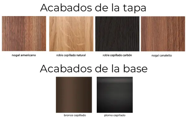 Mesa de comedor esquinas redondeadas madera Dorian Bonaldo