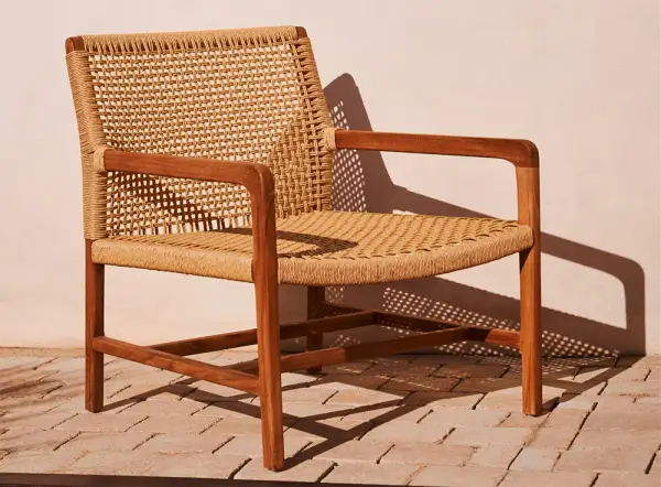 Sillón madera maciza de teca Sabolla