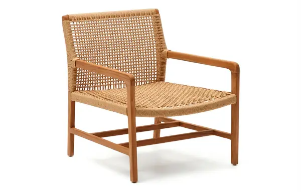 Sillón madera maciza de teca Sabolla