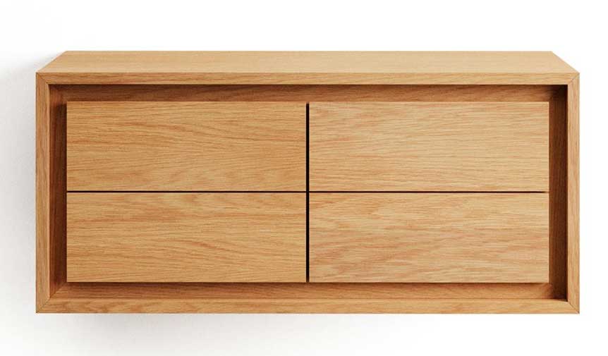 Mueble de baño rustico Kenta color natural