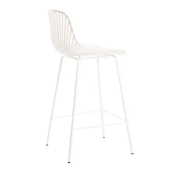 Taburete alto blanco Peyton