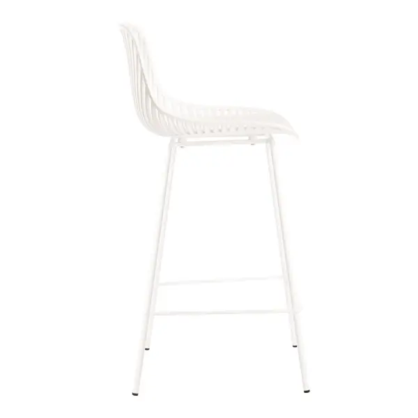 Taburete alto blanco Peyton