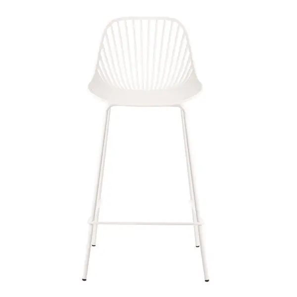 Taburete alto blanco Peyton