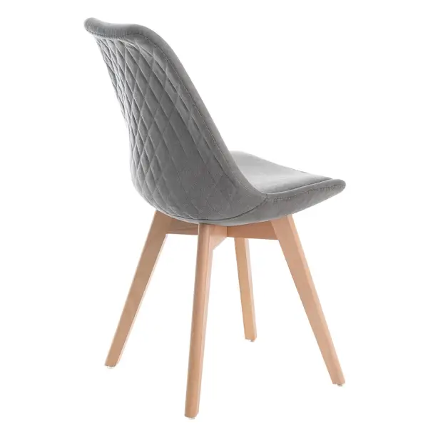 Silla gris oscuro Milena