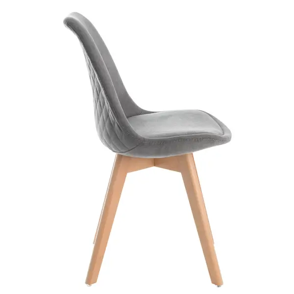 Silla gris oscuro Milena