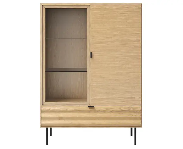 Vitrina 1 puerta de cristal industrial Sarek