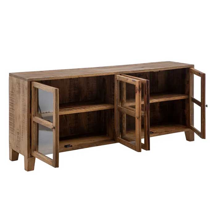 Aparador natural de madera de mango promo