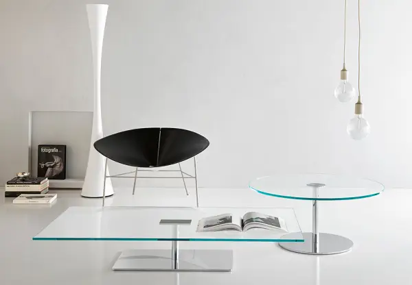 Mesa de centro redonda cristal Farniente Tonelli