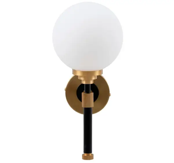 Aplique de pared oro y negro Tendin