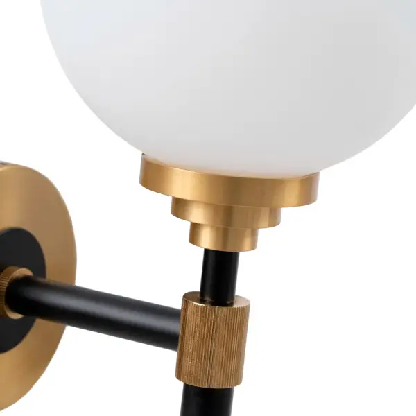 Aplique de pared oro y negro Tendin