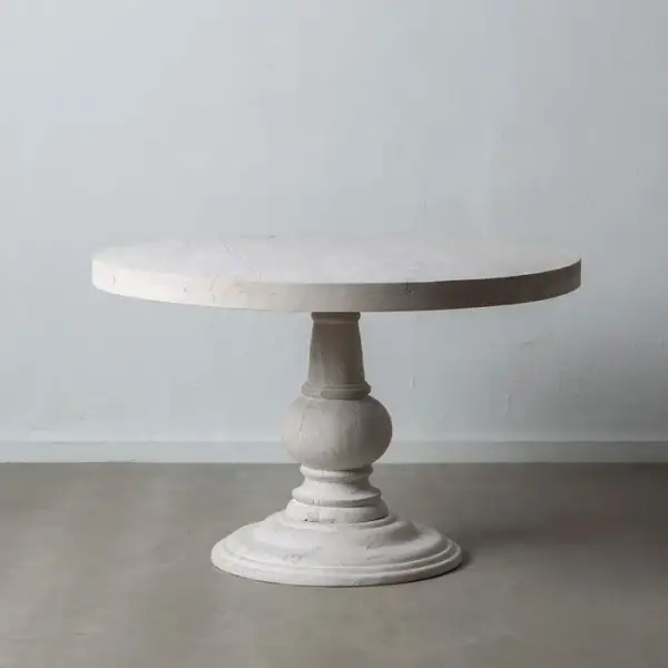 Mesa de Comedor Blanco Rozado