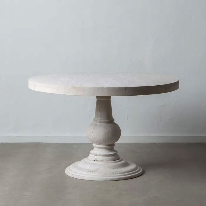 Mesa de Comedor Blanco Rozado