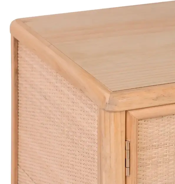 Mueble de tv natural de madera  en dm Saphira