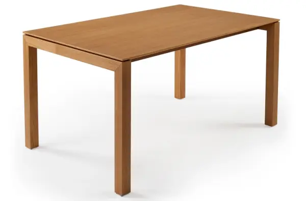 Mesa de comedor extensible roble natural Goltay