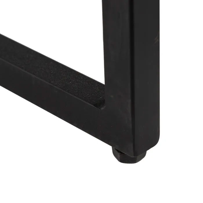 Escritorio de madera de mango natural con patas de metal negro Deux