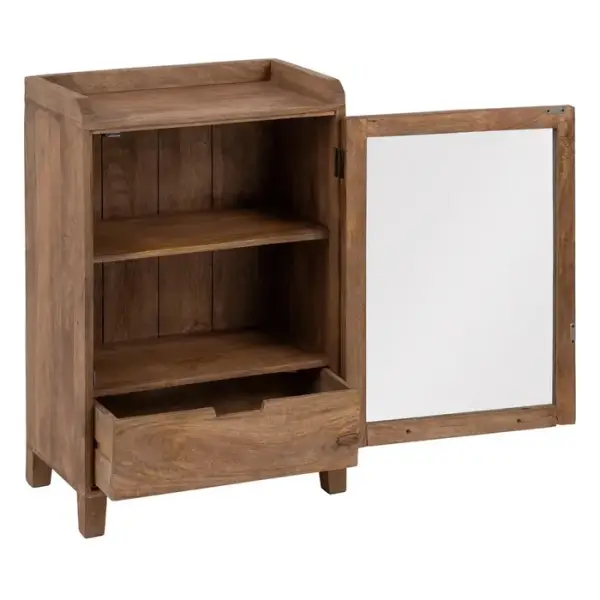 Mesita de noche natural madera de mango Anchorage