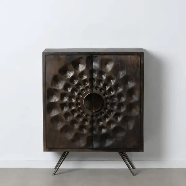 Aparador marron madera y metal Olney