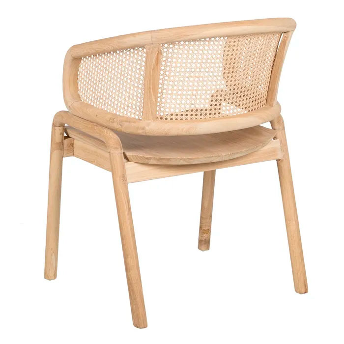 Silla natural madera de teca
