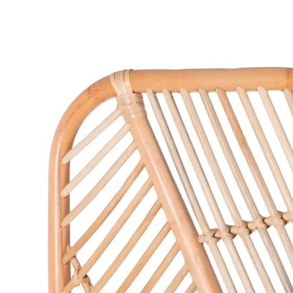 Biombo de madera natural y ratán fleetwood