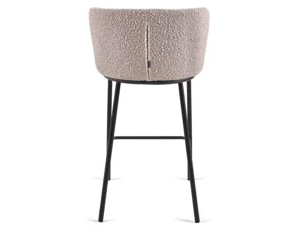 Taburete para barra de cocina borreguito gris claro Ciselia