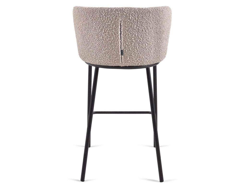 Taburete para barra de cocina borreguito gris claro Ciselia