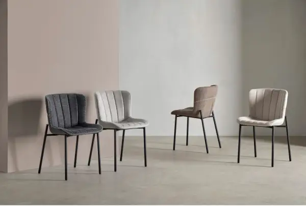 Silla industrial taupe Mayka