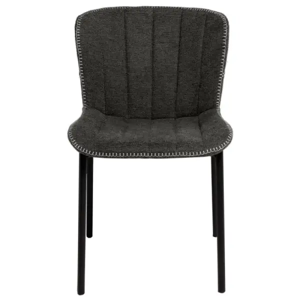 Silla industrial gris oscuro Mayka
