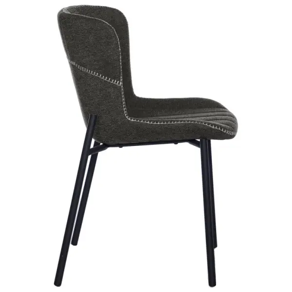 Silla industrial gris oscuro Mayka