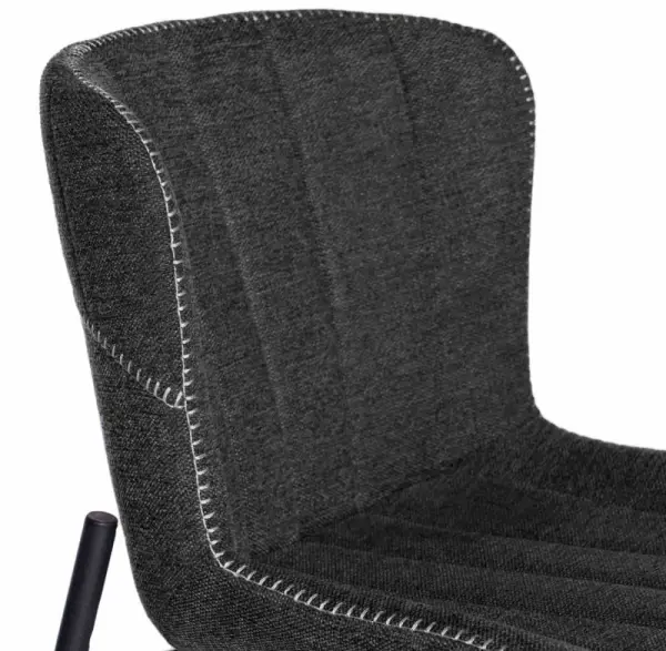 Silla industrial gris oscuro Mayka