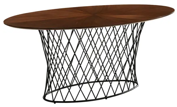 Mesa de comedor ovalada Gari