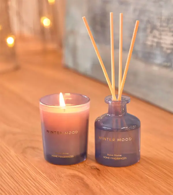 Fragancia mIkado y vela aromática Winter Mood